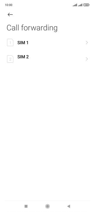 Press the required SIM.