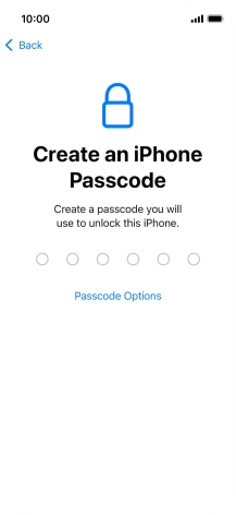 Press Passcode Options.
