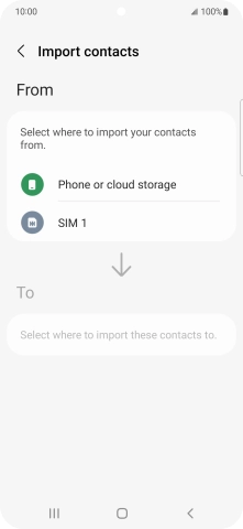 Press the name of the SIM. Press the name of the SIM.