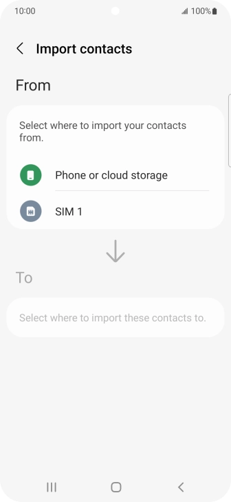 Press the name of the SIM. Press the name of the SIM.