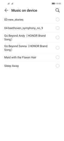 Press the required ring tones to hear them.