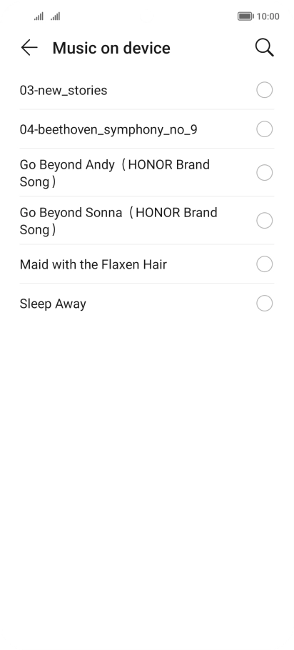 Press the required ring tones to hear them.