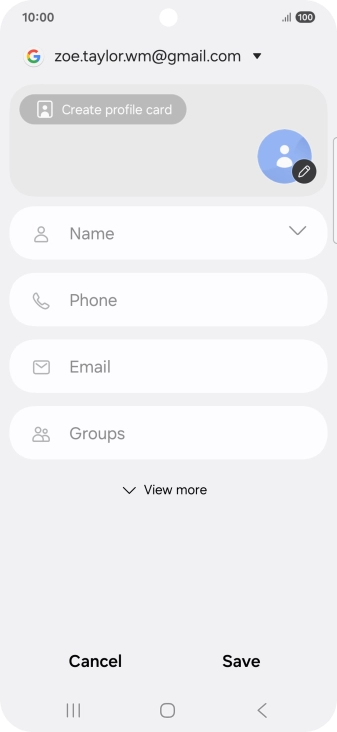 Press Name and key in the required name.