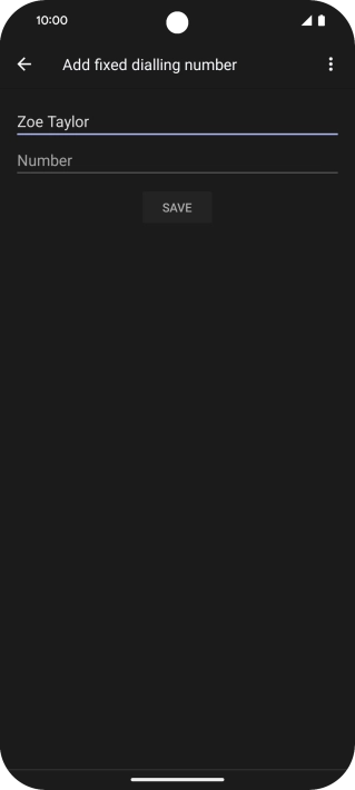 Press Number and key in the required phone number.