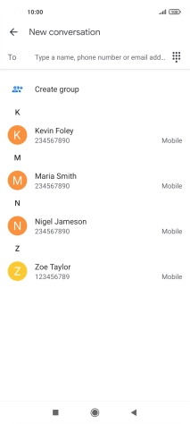 Press the field next to 