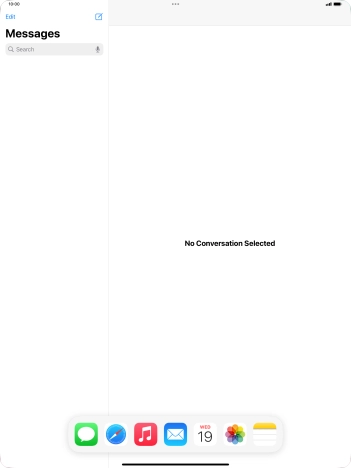 Slide your finger downwards on Dock to minimise it.