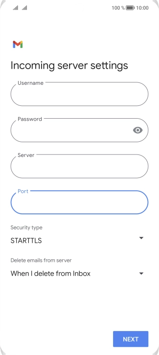 Press the drop down list below 