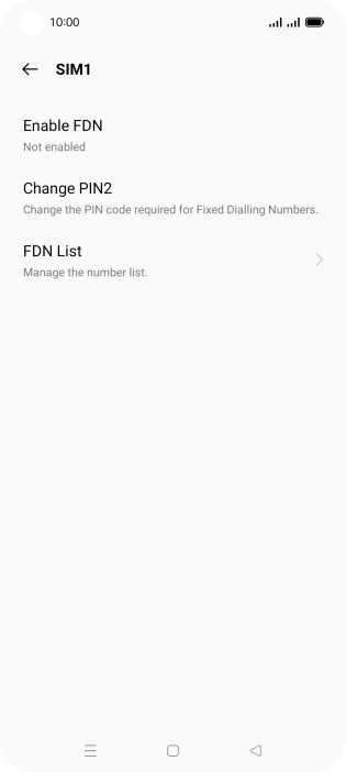 Press FDN List. Press FDN List.