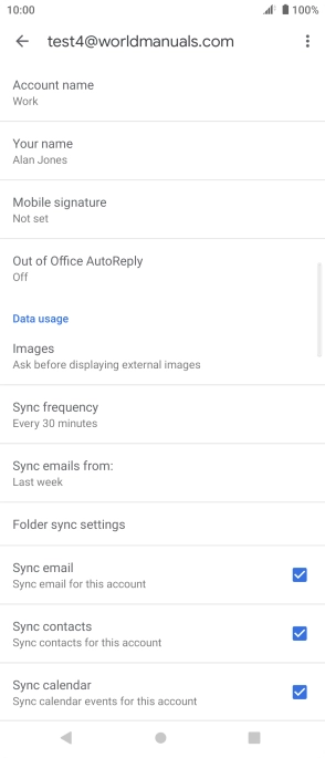 Press Account name and key in the required name.