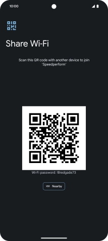 Place the QR code inside the camera frame on the other device to scan the code.