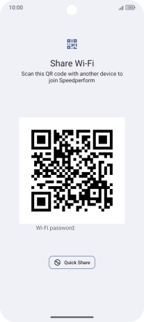 Place the QR code inside the camera frame on the other device to scan the code.