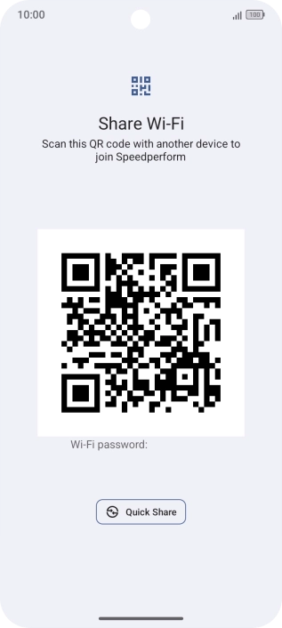 Place the QR code inside the camera frame on the other device to scan the code.