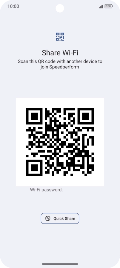 Place the QR code inside the camera frame on the other device to scan the code.