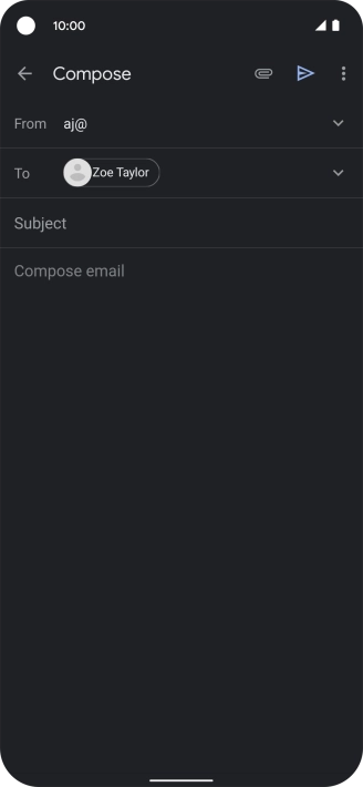 Press Subject and key in the required subject.