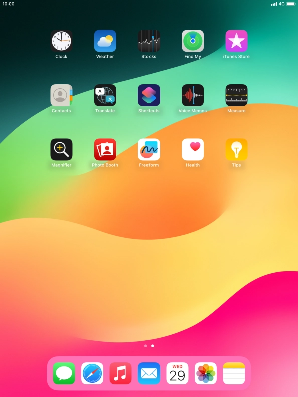 To add an application to Dock, press and hold the required application and drag it downwards to the left side of Dock. To add an application to Dock, press and hold the required application and drag it downwards to the left side of Dock.