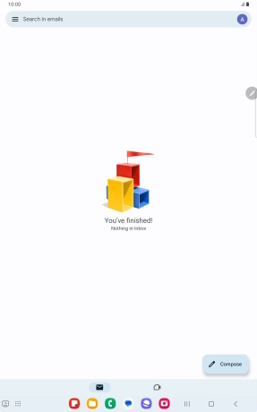 Press the menu icon. Press the menu icon.
