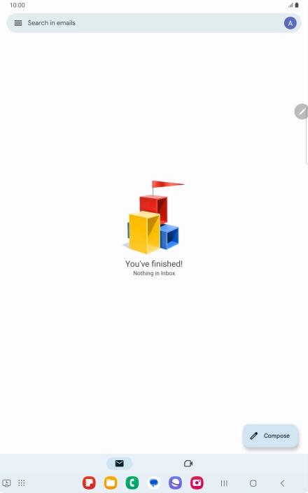 Press the menu icon. Press the menu icon.