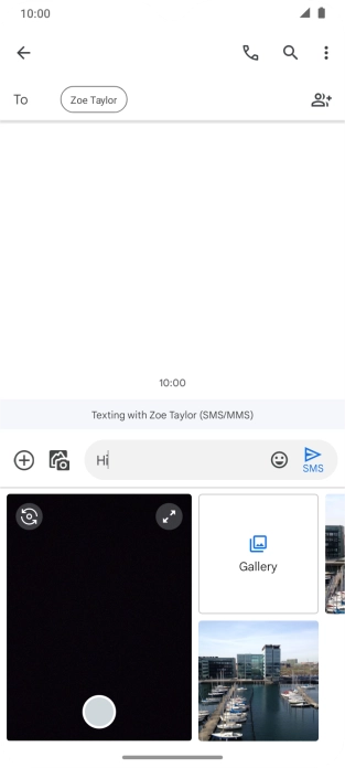 Press Gallery and go to the required folder.