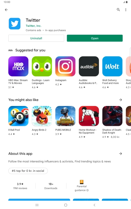 Press the Home key to return to the home screen. Press the Home key to return to the home screen.