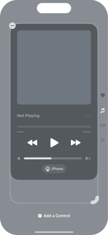 Press the remove icon on the required Control Centre page to remove it from Control Centre.