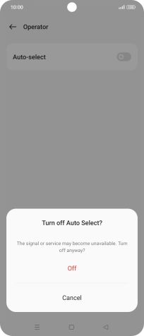 Press Off to turn off the function and wait while your phone searches for networks. Press Off to turn off the function and wait while your phone searches for networks.