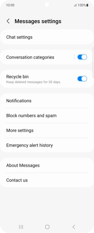 Press More settings. Press More settings.