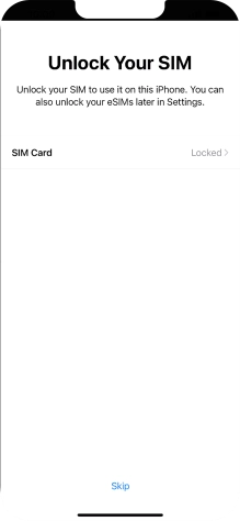Press SIM Card.