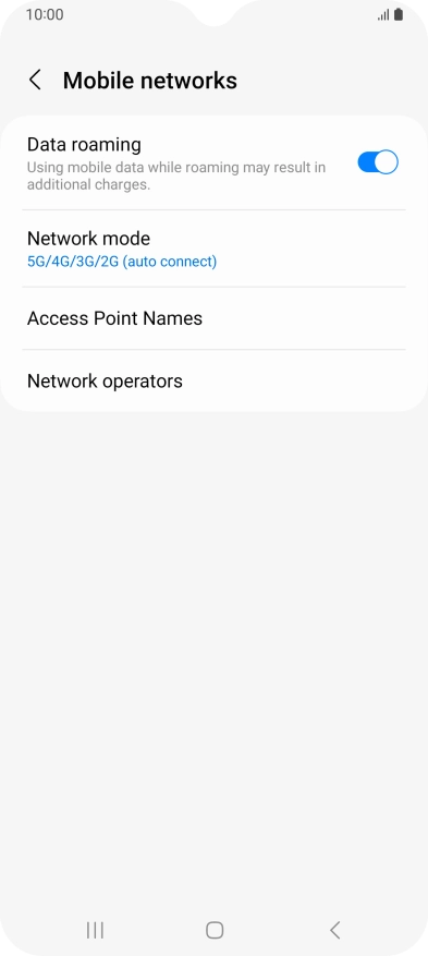 Press Access Point Names.