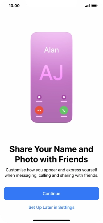 Press Continue. Press Continue.