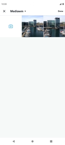 Press the required picture or video clip.