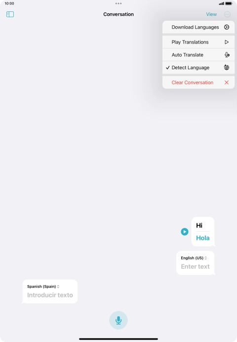 Press Clear Conversation.