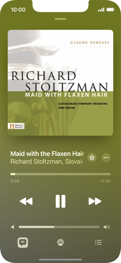 Press arrow right to go to the next audio file.