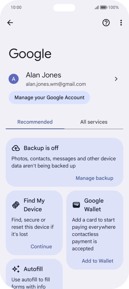 Press Find My Device.