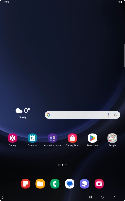 The flight mode icon shows that flight mode is turned on.