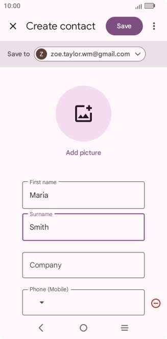 Press Phone (Mobile) and key in the required phone number.