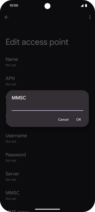 Key in http://mms.vodafone.co.uk/servlets/mms and press OK.
