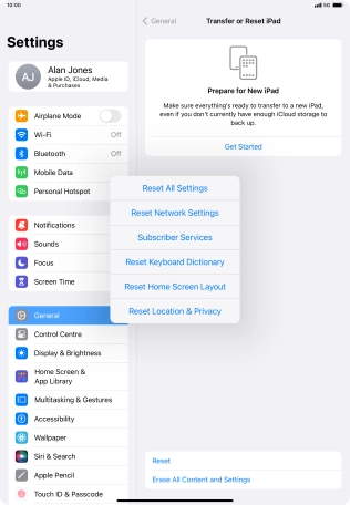 Press Reset Network Settings. Press Reset Network Settings.