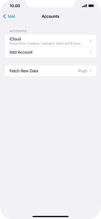Press Add Account. Press Add Account.
