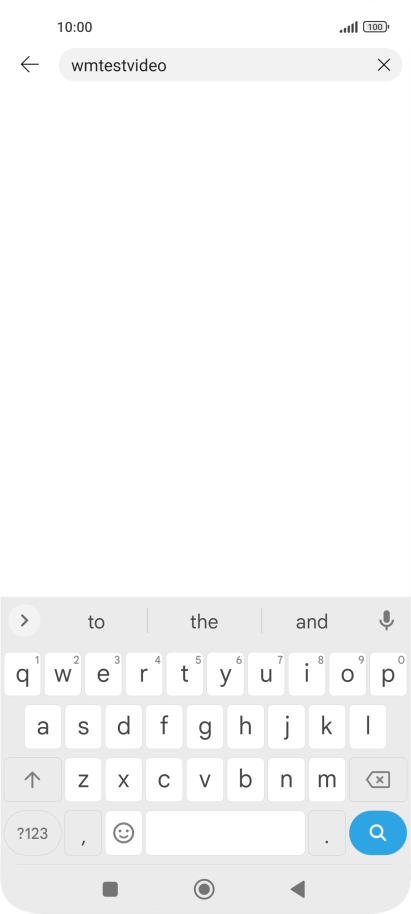 Key in the required search word and press the search icon.