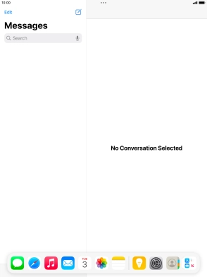 Slide your finger downwards on Dock to minimise it.