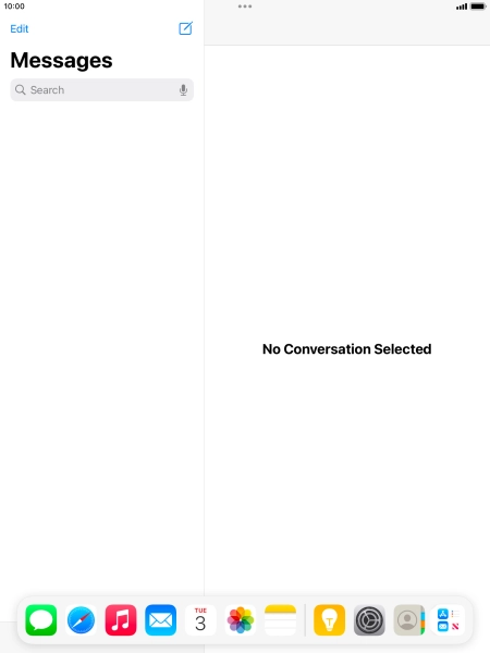 Slide your finger downwards on Dock to minimise it.