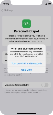 If Wi-Fi is turned off, press Turn on Wi-Fi and Bluetooth.