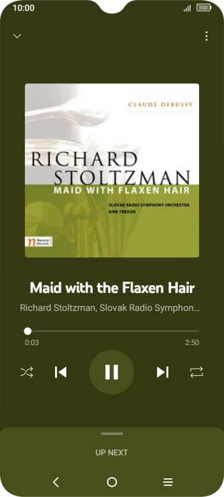 Press arrow right to go to the next audio file.