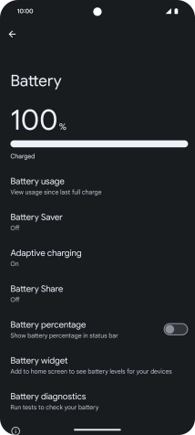 Press Battery Saver. Press Battery Saver.