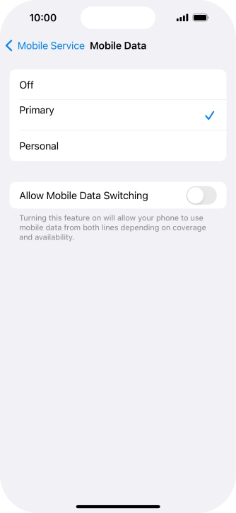 Press the required price plan.