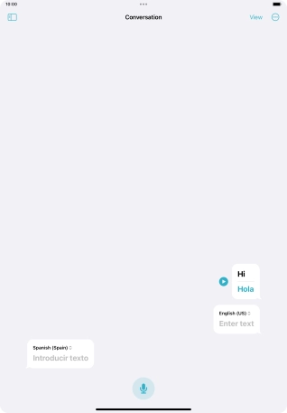 Press the menu icon.
