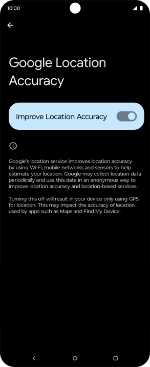 If you press the indicator next to 