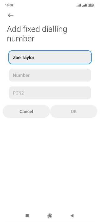 Press Number and key in the required phone number. Press Number and key in the required phone number.