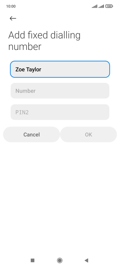 Press Number and key in the required phone number. Press Number and key in the required phone number.