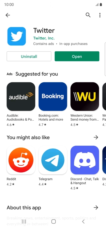 Press the Home key to return to the home screen.